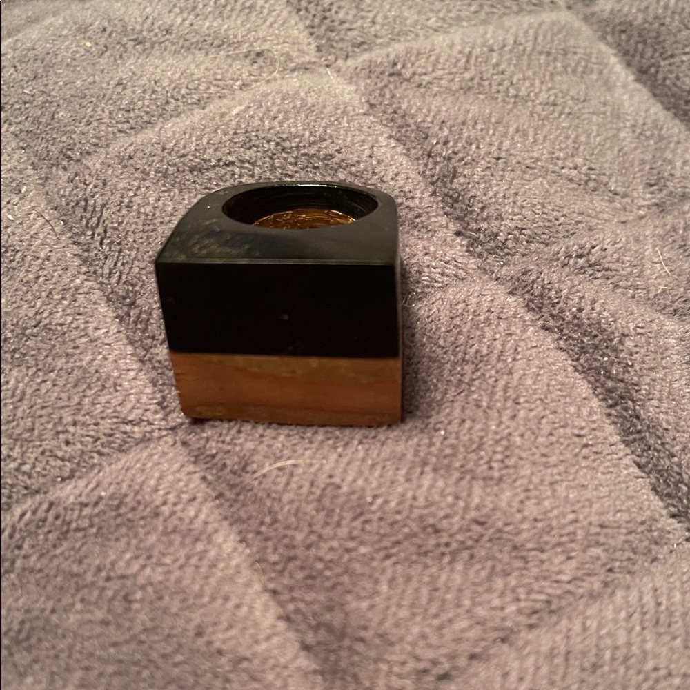 Two-Tone Square Statement Ring - image 2